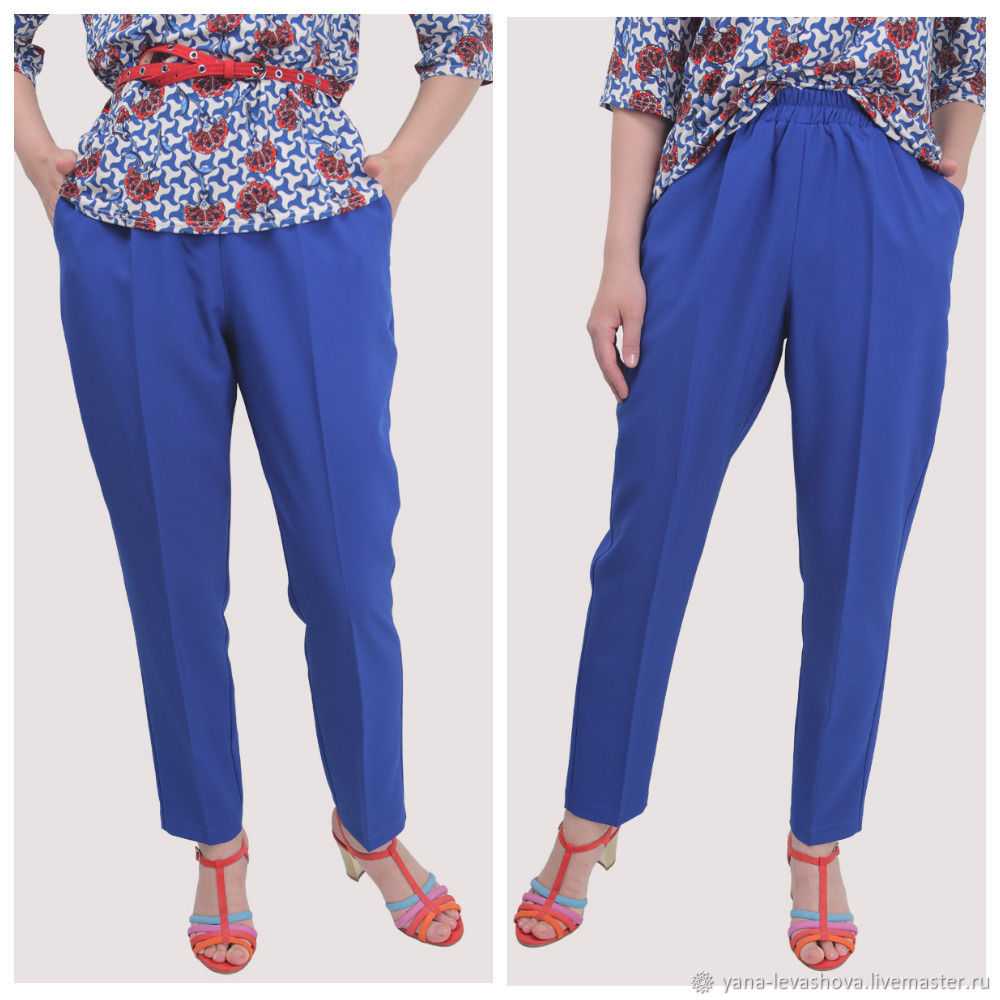 Женские синие брюки: с чем носить, стильные сочетания (100+ фото)