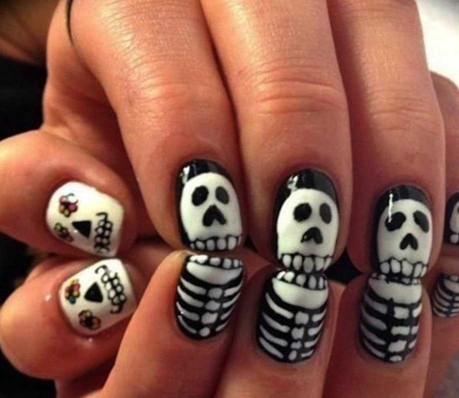 Маникюр на хэллоуин: как накрасить ногти и сделать хэллоуинский маникюр, дизайн ногтей к празднику