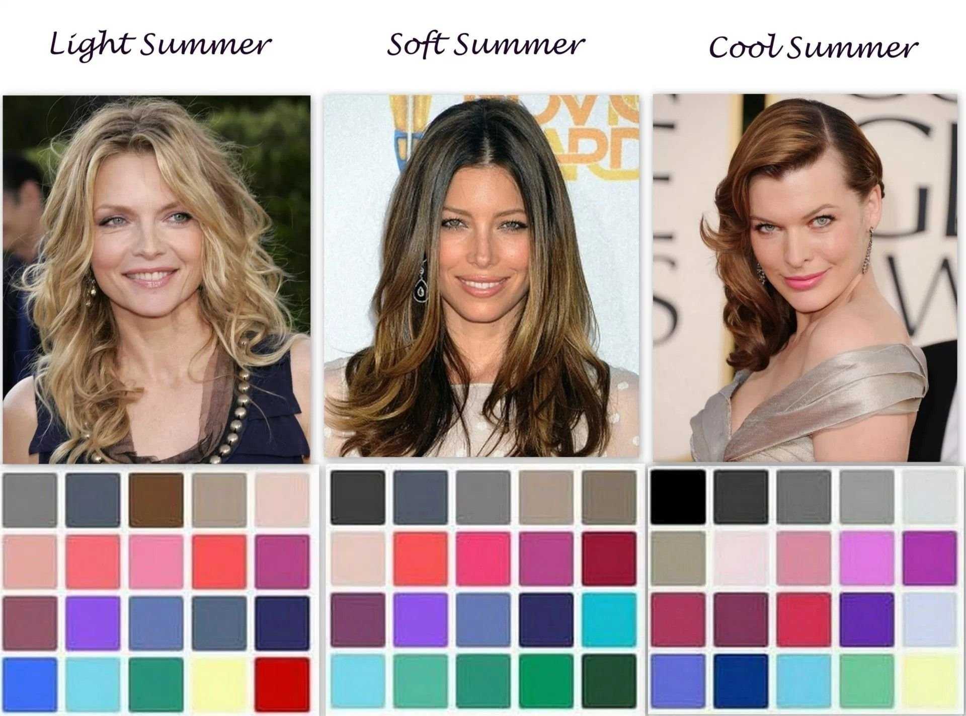 Цветотип холодное лето: цвет волос, палитра, макияж,  гардероб
