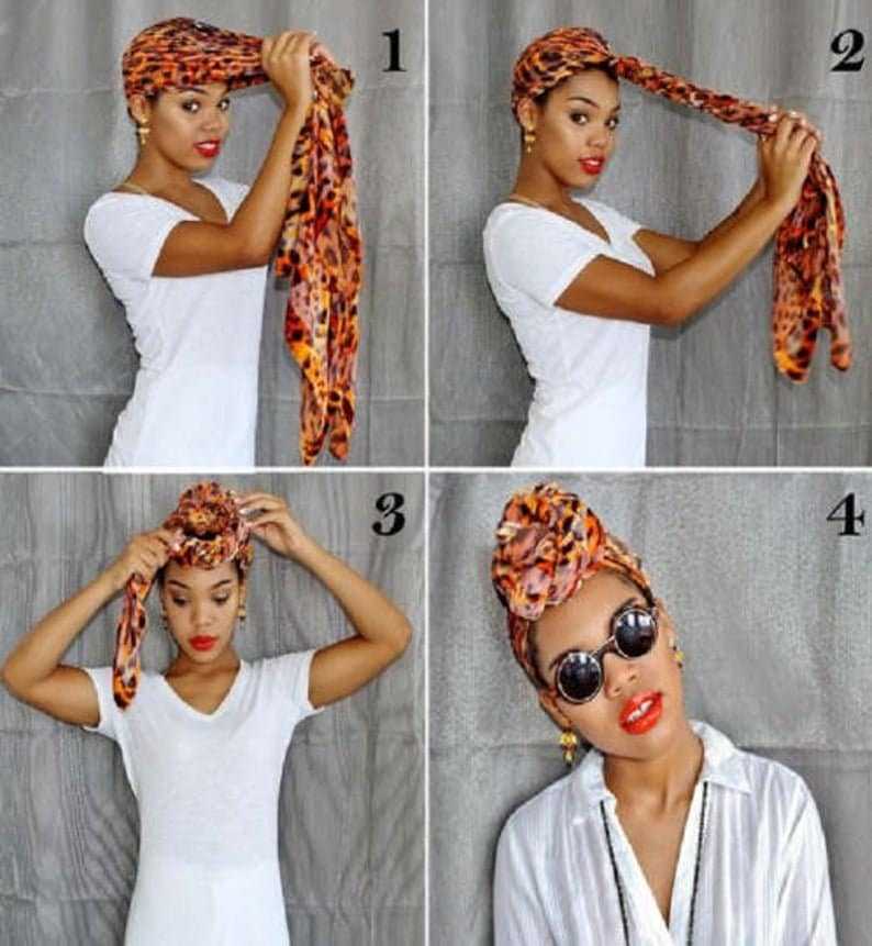 7 оригинальных способов красиво завязать платок на голову