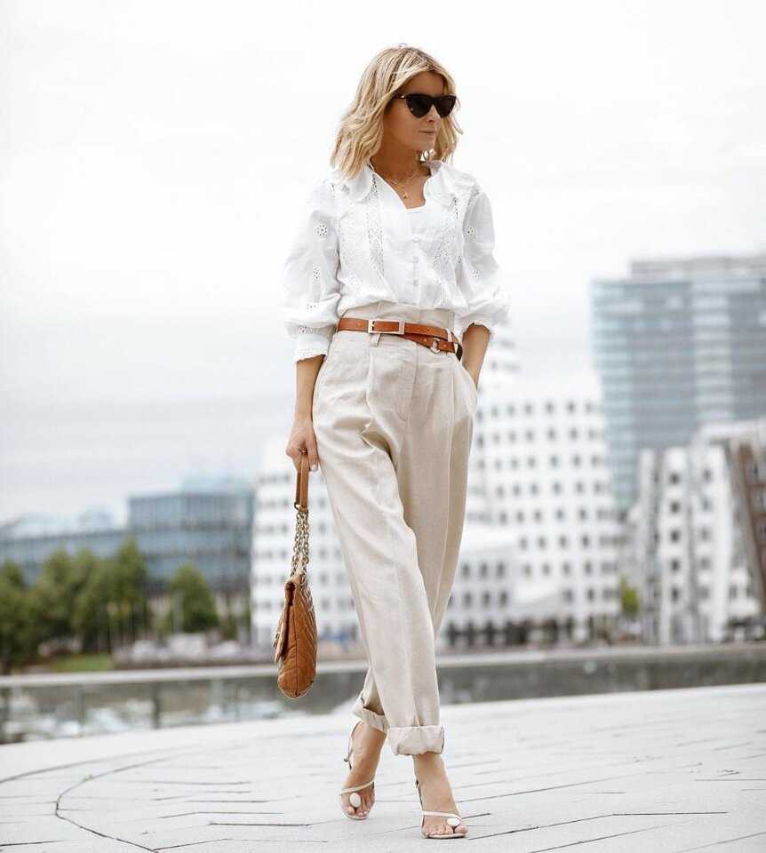 С чем носить белую блузку: 45 нежных образов | trendy-u