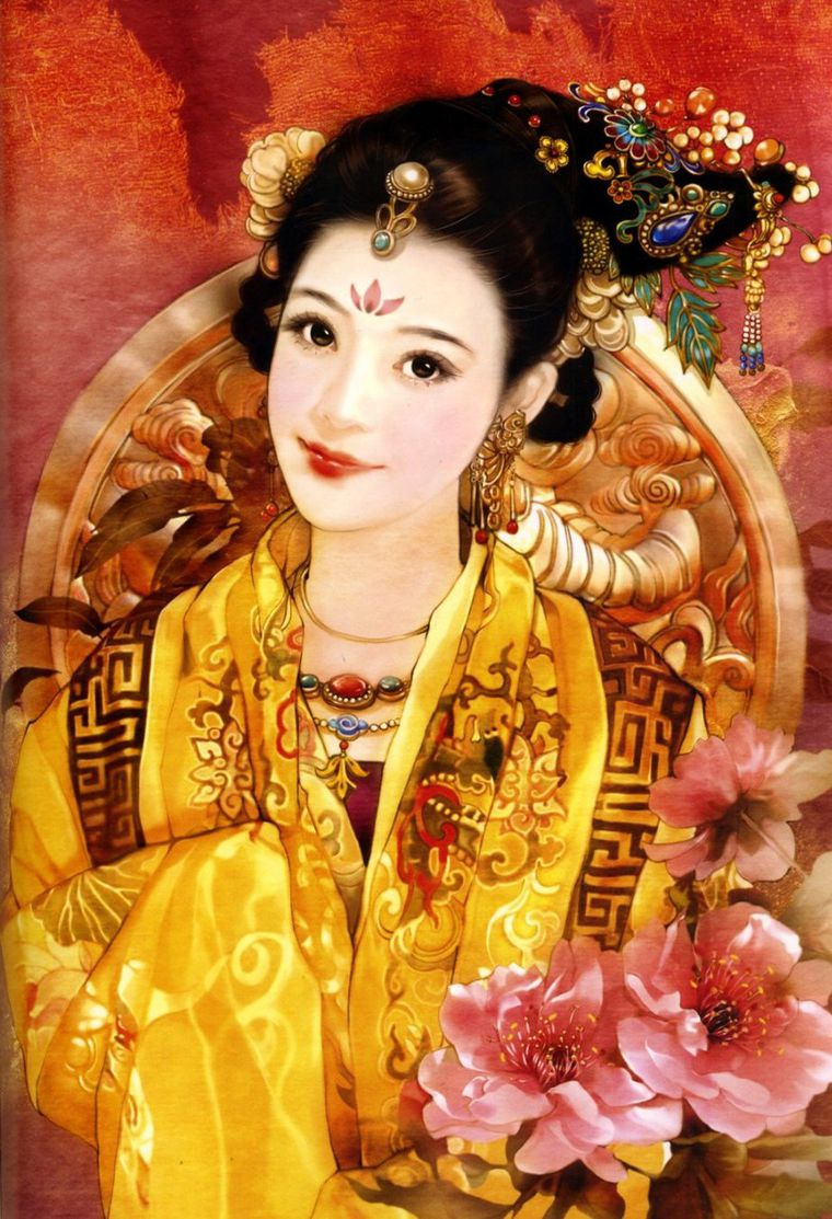 Древний китай прически. история макияжа.  древний китай и япония.