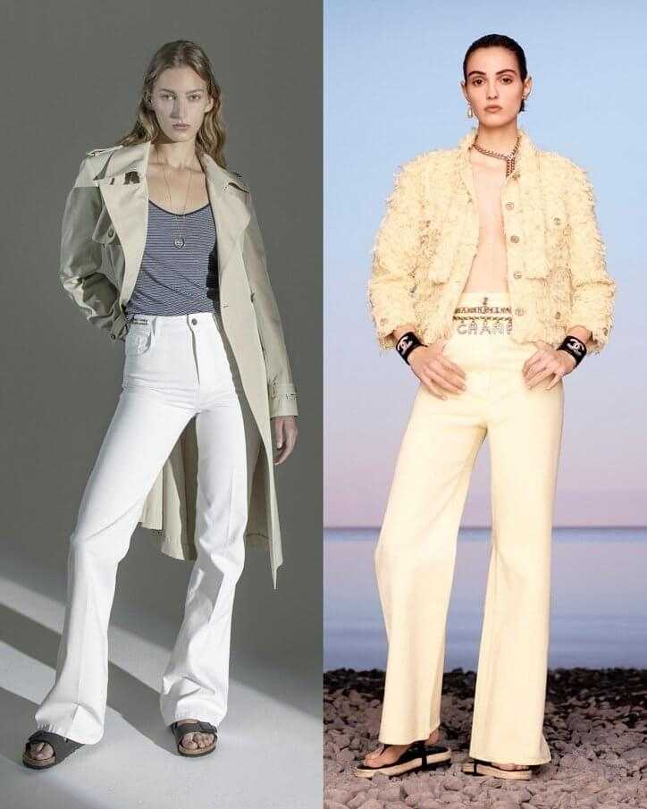 Обзор модных моделей женских джинсов, актуальных в сезоне весна-лето 2021 Рекомендации по созданию трендовых образов с джинсами свободного кроя, клеш, укороченных и тд