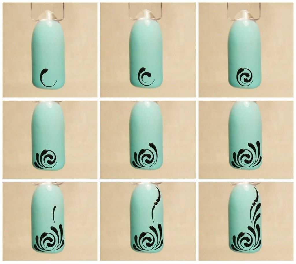 Идеи и подсказки девушкам, как правильно и красиво рисовать вензеля гель лаком на ногтях
