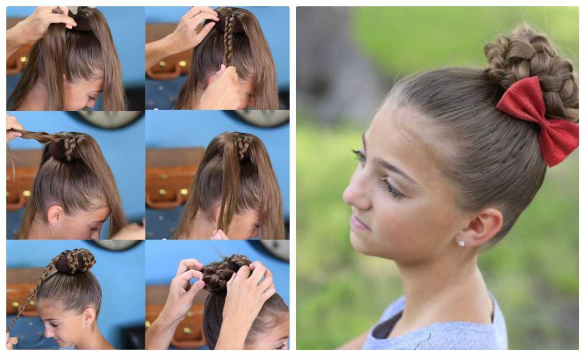 Как сделать волосы на одну сторону для девочек