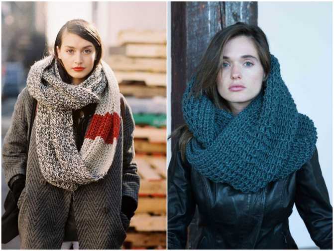 Как носить шарф-снуд на голове: фото, видео и описание