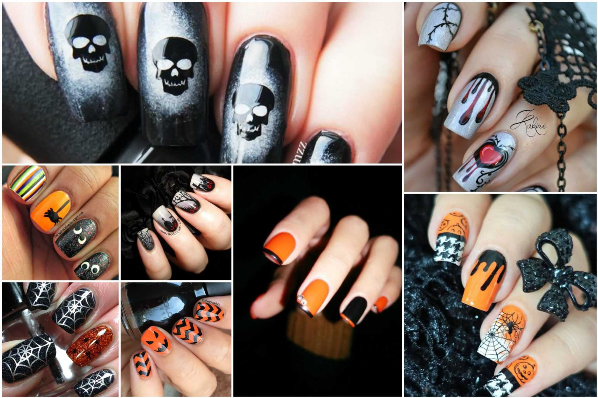 Маникюр на хэллоуин, создаем «страшненький» nail art